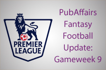 PubAffairs Fantasy Football League Standings: Gameweek 9