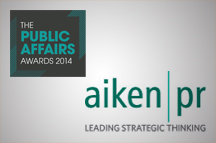 Aiken PR wins Northern Ireland accolade at Public Affairs Awards