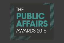 Shortlist announced for Public Affairs Awards 2016
