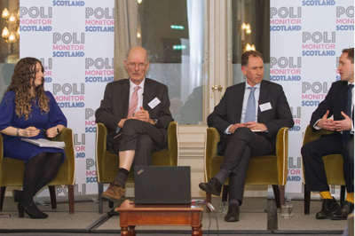 PoliMonitor’s CEO Sam Cunningham speaks at PoliMonitor Scotland’s launch event in Edinburgh